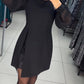 Rochie elegantă cu mânecă bufantă