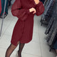 Rochie elegantă cu mânecă bufantă