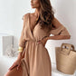 【💖2024 Produse noi】💃Femeii Elegant Sexy V gât Side Slit rochie