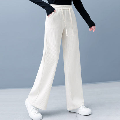 💥Vânzări fierbinți - 49% REDUCERE💕Pantaloni confortabili și eleganți, cu talie elastică și croi larg