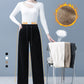 💥Vânzări fierbinți - 49% REDUCERE💕Pantaloni confortabili și eleganți, cu talie elastică și croi larg