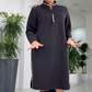 🍂Oferte speciale de toamnă🍂Rochie casual lejeră supradimensionată Midi-Length