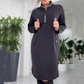 🍂Oferte speciale de toamnă🍂Rochie casual lejeră supradimensionată Midi-Length