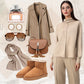 🔥Ofertă limitată - Set casual din două piese pentru femei, din tricot larg