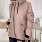 ✨ Jachetă casual feminină modernă cu glugă și închidere la fermoar, croială confortabilă lejeră, disponibilă în mărimi S până la 3XL, potrivită pentru purtare zilnică primăvară și toamnă
