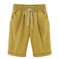 Plus Dimensiune culoare solidă Elastic talie talie vrac cropped pantaloni scurți