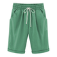 Plus Dimensiune culoare solidă Elastic talie talie vrac cropped pantaloni scurți