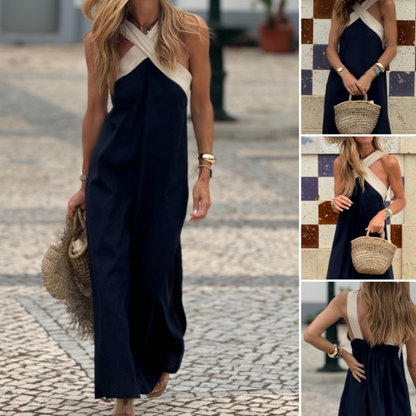 💐 Promoții de Primăvară 🌸 Rochie Maxi fără Mâneci cu Decolteu Inimă