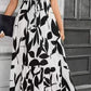 🔥Rochie de vară pentru femei, cu talie înaltă, mâneci scurte și guler rotund, cu imprimeu floral💗✨Bucură-te de eleganță