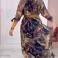 💝Rochie cu mâneci batwing în flori
