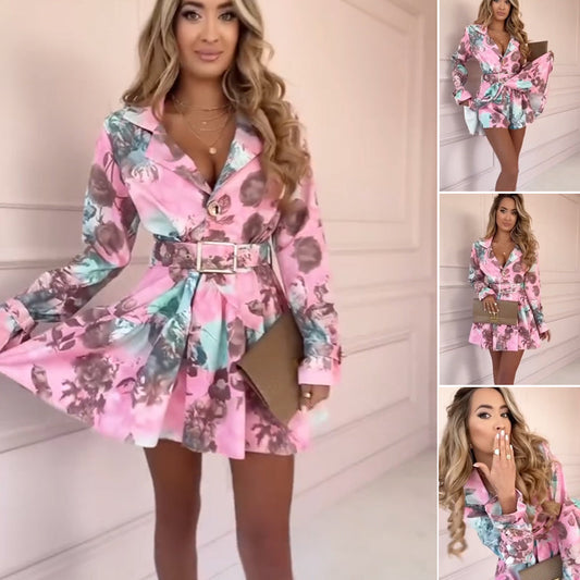 🔥 Rochii cu mânecă lungă, florale, de modă pentru femei