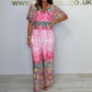 💃Femeii de moda vrac scurt maneca largă picior Jumpsuit🌷