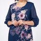 🎁🌸Elegant florale imprimare rotund gât rochii de femei