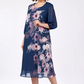 🎁🌸Elegant florale imprimare rotund gât rochii de femei