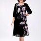 🎁🌸Elegant florale imprimare rotund gât rochii de femei