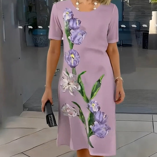 👗Rochie lejeră elegantă cu imprimeu floral