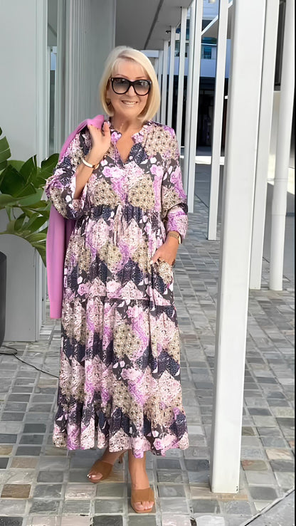 Rochii tunică de plajă cu volane, stil boho, mărimi mari