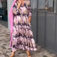 Rochii tunică de plajă cu volane, stil boho, mărimi mari