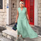 🌹Rochie midi fără mâneci cu gât în V pentru femei