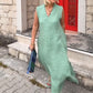 🌹Rochie midi fără mâneci cu gât în V pentru femei