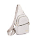 🏆 Geantă crossbody unicolor cu broderie, sistem anti-furt, pentru purtare zilnică și călătorii
