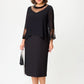 👗Rochii elegante negre cu mânecă 3/4 pentru femei