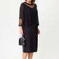 👗Rochii elegante negre cu mânecă 3/4 pentru femei
