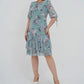 👗Rochie elegantă plisată cu mânecă scurtă și lungă🌸