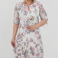 👗Rochie elegantă plisată cu mânecă scurtă și lungă🌸