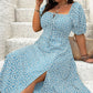 👗【L-4XL】Rochii pentru dimensiuni mari🌸Rochie cu mânecă scurtă cu imprimeu floral