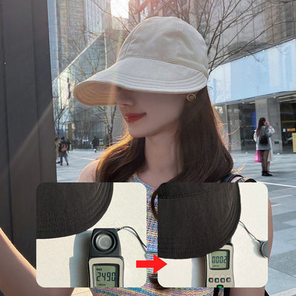 ☀️Ofertă limitată: 40% reducere☀️Pălărie de soare cu bor larg pentru femei