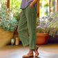 🌺Reducere de vară 45% OFF💐Pantaloni scurți, casual, uni, lejeri, cu nasturi laterali