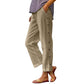 🌺Reducere de vară 45% OFF💐Pantaloni scurți, casual, uni, lejeri, cu nasturi laterali