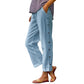 🌺Reducere de vară 45% OFF💐Pantaloni scurți, casual, uni, lejeri, cu nasturi laterali