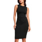 👗Rochie fără mâneci, elastică, mulată, cu pliuri