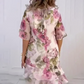 👗 Rochie Pink Rose Multi Layered Ruffle