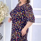 Rochie midi cu buline colorate pentru femei