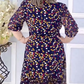 Rochie midi cu buline colorate pentru femei