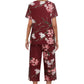 🌸2026 Reducere de 50%⏳Set de pijamale pentru femei cu top și pantaloni imprimați