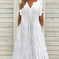💖Rochie elegantă de damă cu decolteu ascuțit