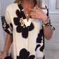 🌸Femei imprimate Loose Deep V-Neck rochie