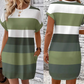 Rochie casual pentru femei cu gât rotund