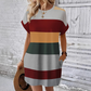 Rochie casual pentru femei cu gât rotund