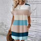 Rochie casual pentru femei cu gât rotund