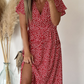 Rochie extra lungă imprimată