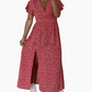 Rochie extra lungă imprimată