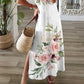 ✨🌸 Rochie Lungă cu Imprimeu Floral – Decolteu în V, Lejeră și Elegantă, 5 Culori 🌿