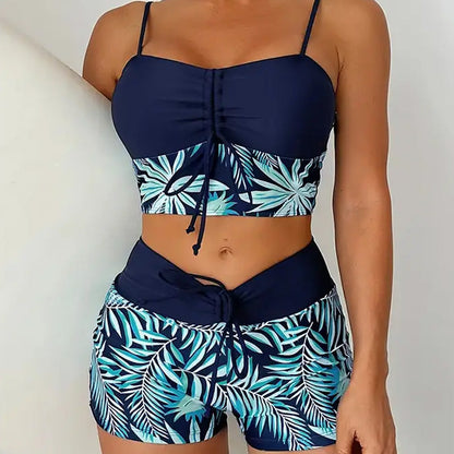 👙Costum de baie imprimat din două piese pentru femei