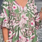 🌼Rochie midi imprimată cu decolteu în V