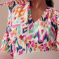 🌼Rochie midi imprimată cu decolteu în V